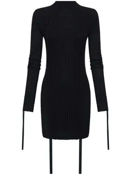 Dion Lee: Чёрное платье Utility