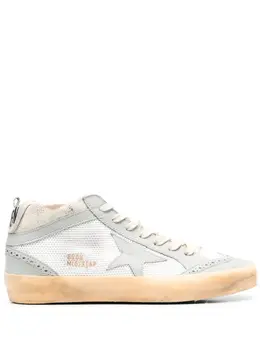 Golden Goose: Белые кроссовки  Mid Star