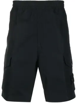 Stone Island: Чёрные шорты 