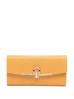 Ferragamo: Коричневый кошелёк  Gancini