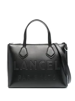 Lancel: Чёрная сумка-шоппер 