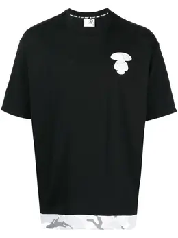 AAPE BY *A BATHING APE®: Чёрная футболка 