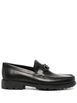 Salvatore Ferragamo: Чёрные туфли  Gancini