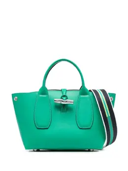 Longchamp: Яркая сумка-шоппер  Roseau
