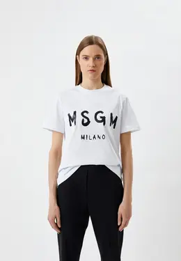 MSGM: Белая футболка 