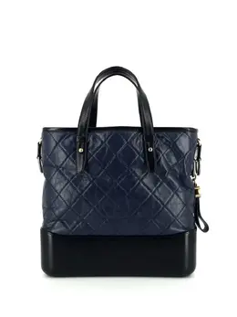 CHANEL Pre-Owned: Синяя сумка-шоппер 