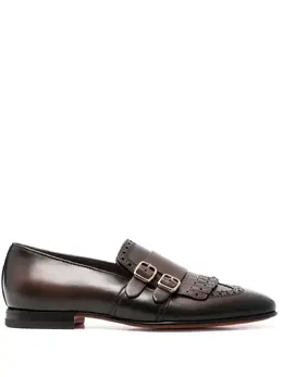 Santoni: Тёмные туфли 
