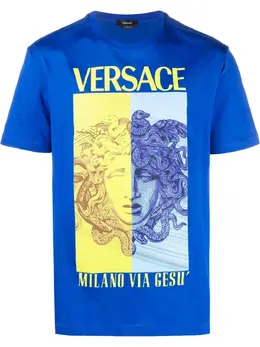 Versace: Футболка Medusa Head с принтом