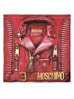 Moschino: Куртка  Biker Jacket с принтом