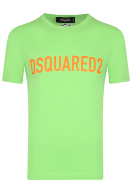 DSQUARED2: Зелёная футболка 