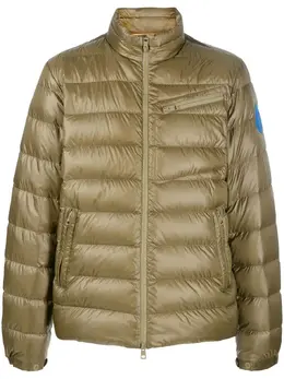 Moncler: Зелёная куртка 