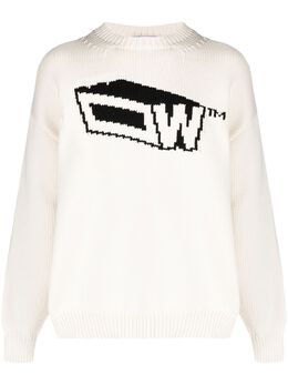 Off-White: Трикотажный свитер 