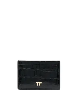 TOM FORD: Чёрный картхолдер Logo