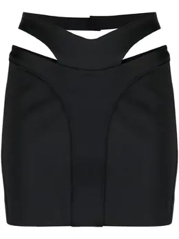 Mugler: Чёрная юбка 