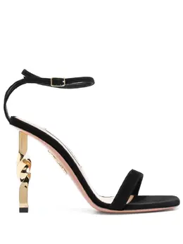 Aquazzura: Чёрные сандалии 