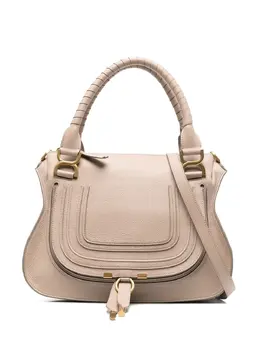 Chloé: Бежевая сумка  Marcie small