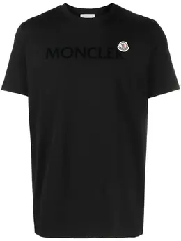 Moncler: Футболка с принтом 