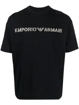 Emporio Armani: Тёмная футболка