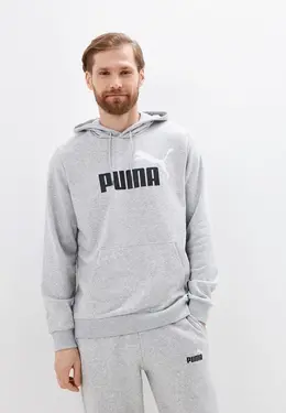 PUMA: Серая толстовка