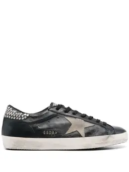 Golden Goose: Чёрные кроссовки  Star