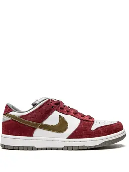 Nike: Белые кроссовки Dunk Low Pro SB