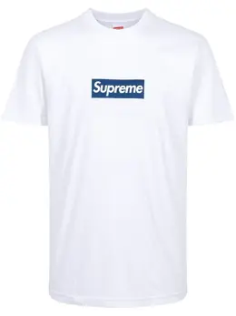 Supreme: Голубая футболка Box Logo