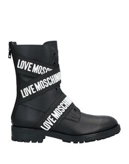 LOVE MOSCHINO: Чёрные ботинки 