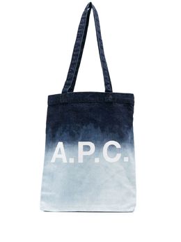 A.P.C.: Голубая сумка-шоппер Lou