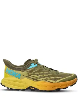 Hoka One One: Кроссовки цвета хаки 