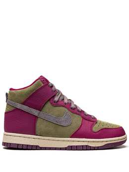 Nike: Фиолетовые кроссовки  Dunk High