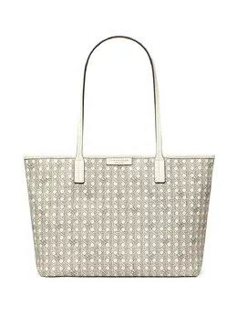 Tory Burch: Белая сумка-шоппер 