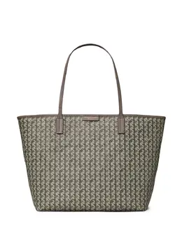 Tory Burch: Тёмная сумка-шоппер 