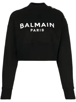 Balmain: Свитшот с принтом