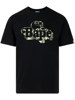 A BATHING APE®: Чёрная футболка