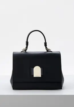 Furla: Чёрная сумка 