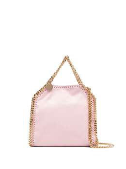 Stella McCartney: Розовая сумка-шоппер Tiny Falabella