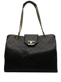 CHANEL Pre-Owned: Чёрная сумка 