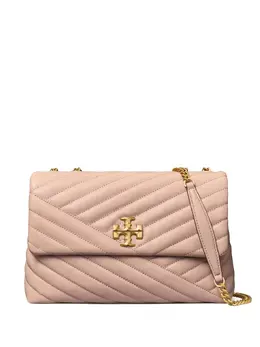 Tory Burch: Бежевая сумка  Kira Chevron
