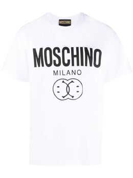 Moschino: Белая футболка 