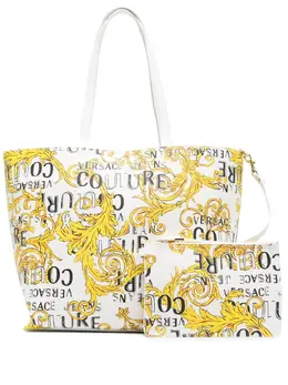 Versace Jeans Couture: Сумка-шоппер с принтом 