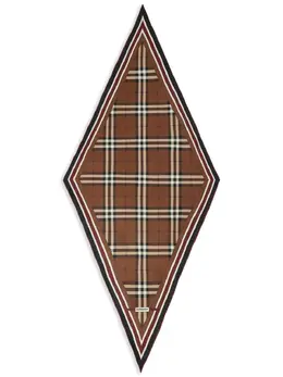 Burberry: Коричневый шарф Vintage Check