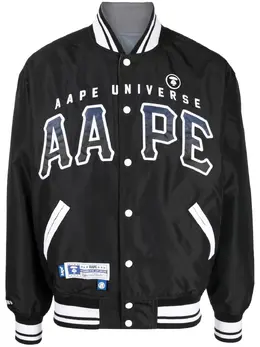 AAPE BY *A BATHING APE®: Чёрная куртка 