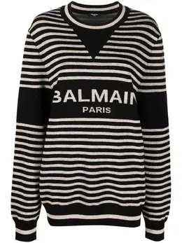 Balmain: Свитер в полоску 