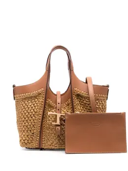 Tod's: Коричневая сумка-шоппер  Timeless