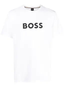 BOSS: Футболка с принтом 