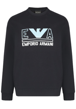 EMPORIO ARMANI: Синяя толстовка 