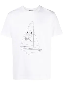 A.P.C.: Футболка с принтом 