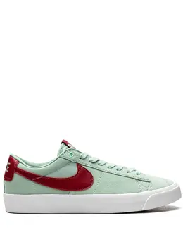 Nike: Зелёные кроссовки SB Blazer Low GT