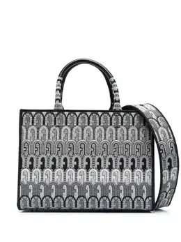 Furla: Сумка-шоппер с принтом 