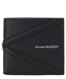 Alexander McQueen: Чёрный кошелёк Harness